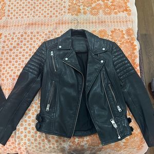 Allsaints black leather jacket